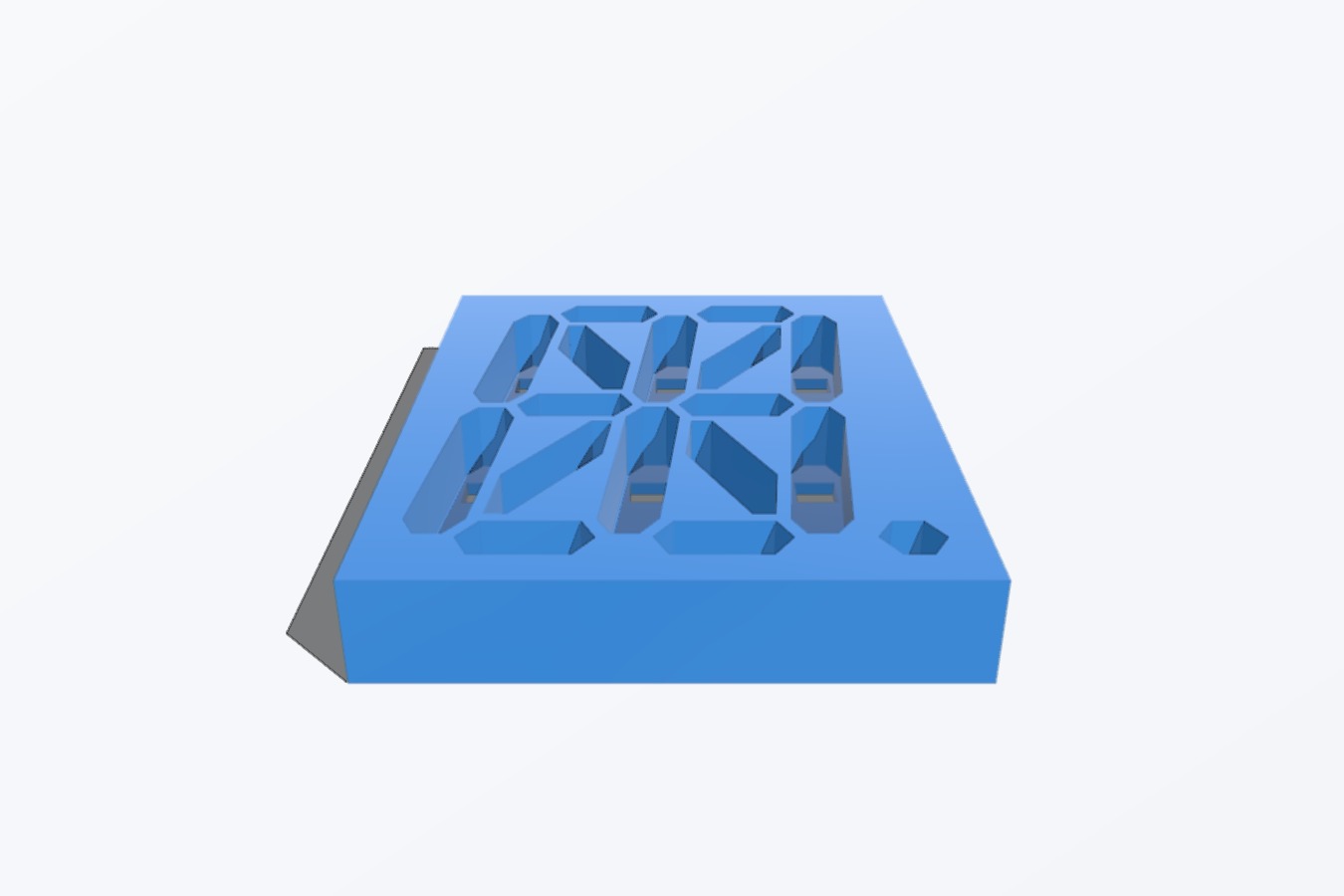 16 segment display for ws2812b LEDs