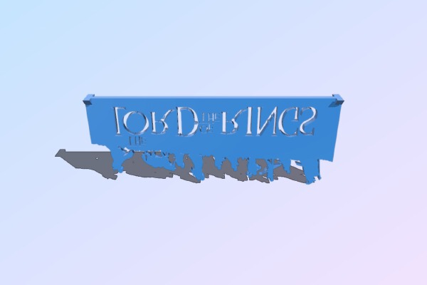 LOTR Silhouette Stand | 3d print model