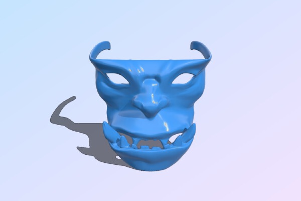 Tribal mask – orc | 3d print model