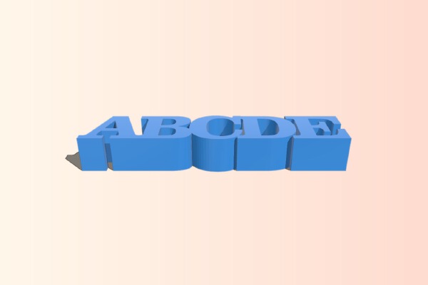 5 Letters in a Row | 3d print model
