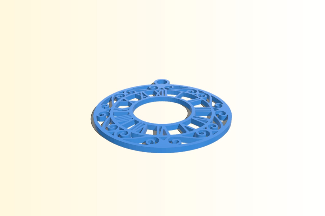 Clock pendant