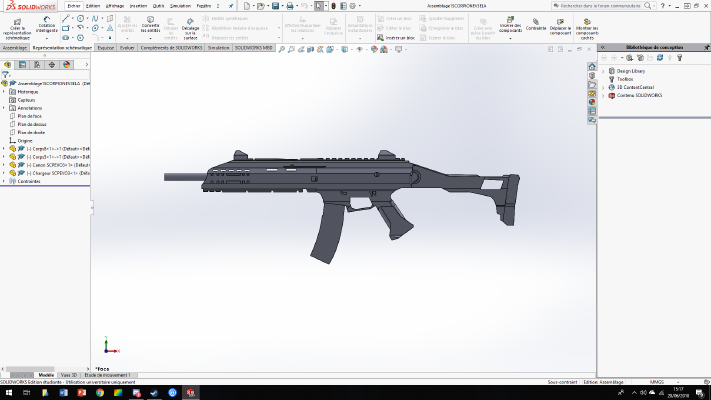 Scorpion EVO3 _ rainbow six siege | 3d print model