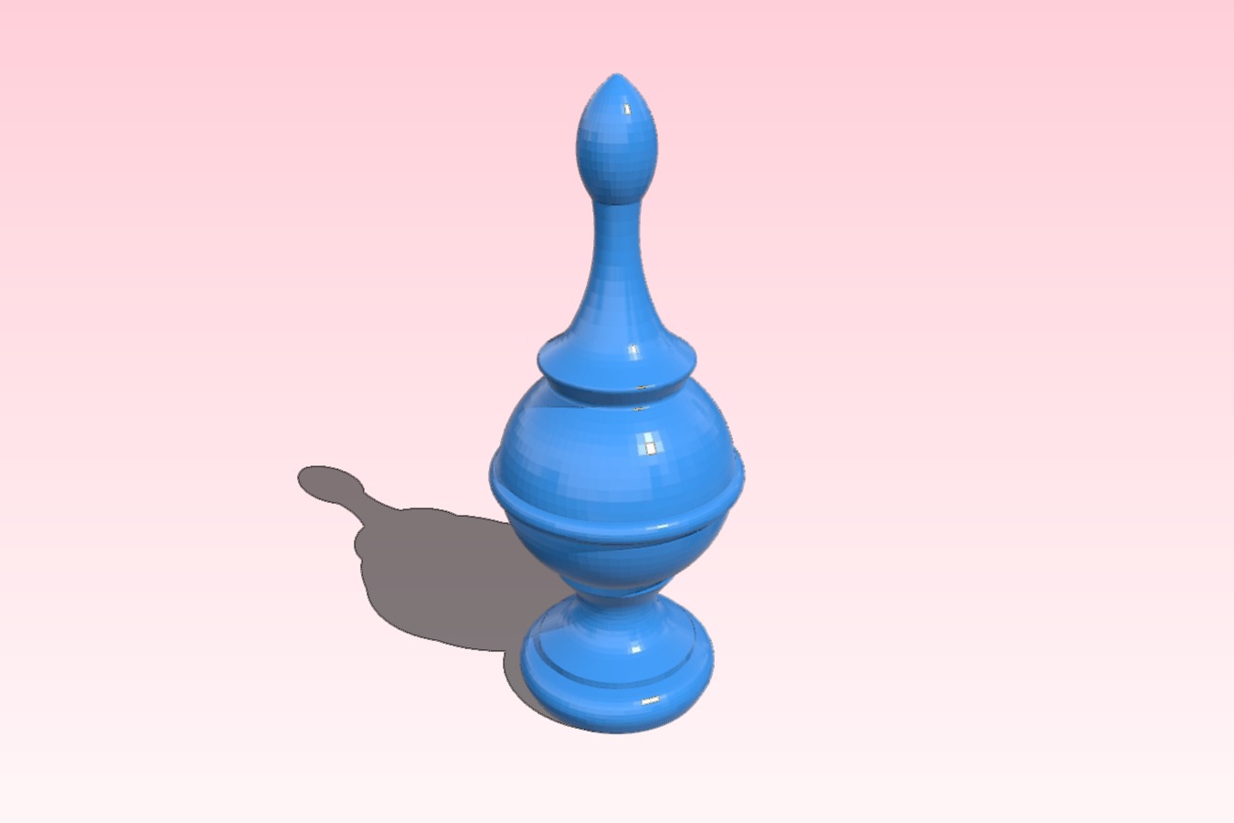 Replica of wood finial