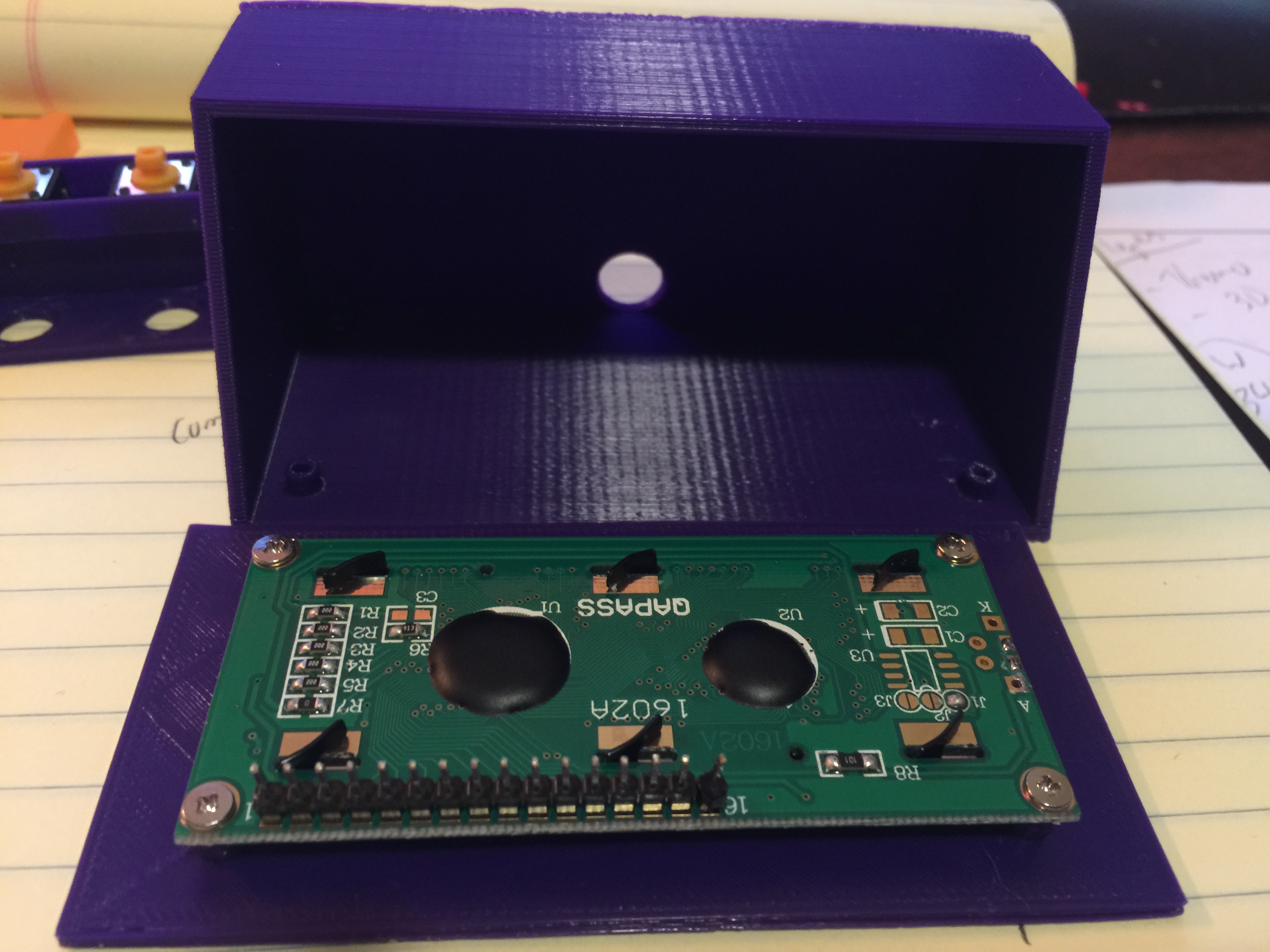 Arduino LCD housing