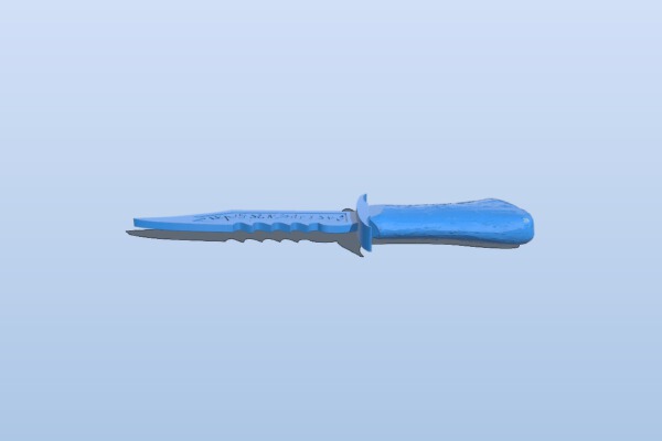 A demon blade – Knife | 3d print model