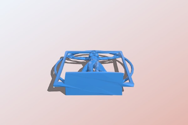 Vitruvian Woman | 3d print model