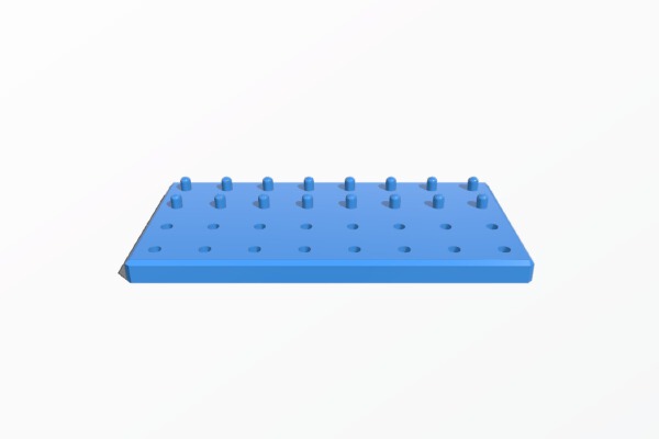 16 Hole Pegboard Jig | 3d print model