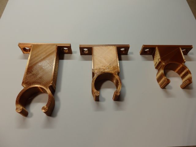 1" Wall Mount Clips for Canes, Walking_Hiking Sticks