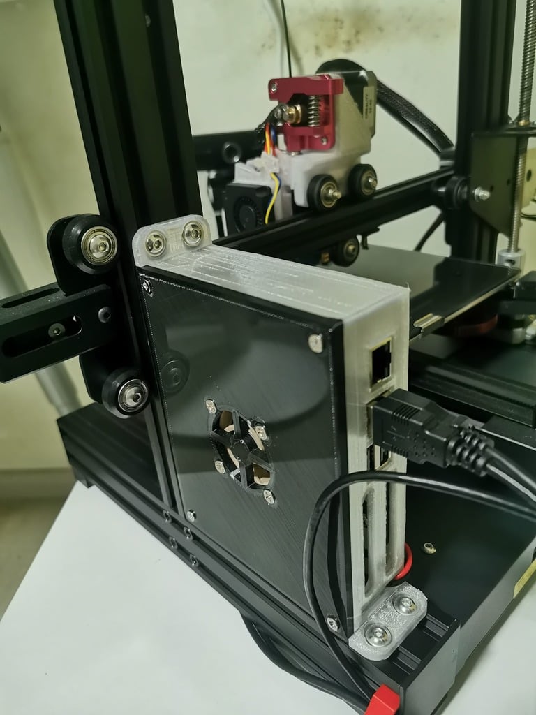 Ender 3 V2 Mounted Raspberry Pi 4 Case