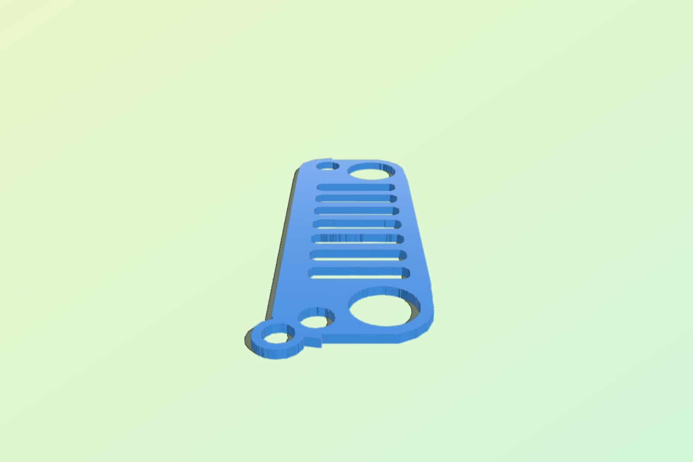 Jeep JK Grill Keychain