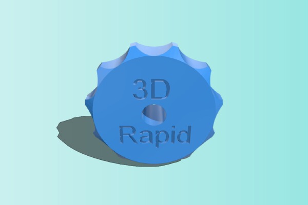 3D Rapid Bed Knob M3 | 3d print model
