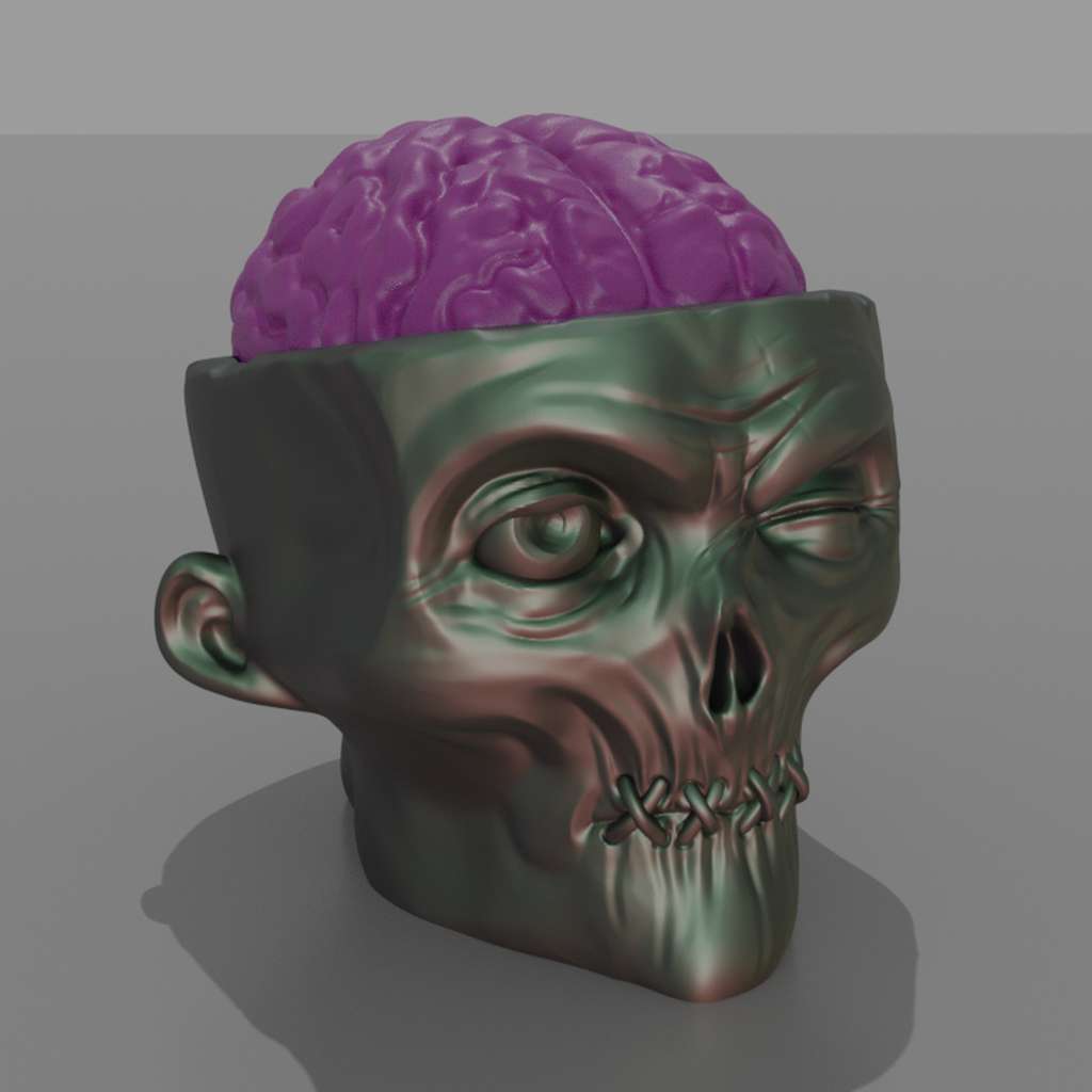 Halloween Brain Skull