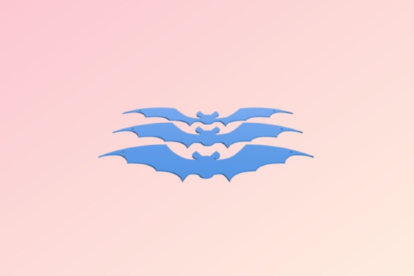 Flat Bats | 3d print model
