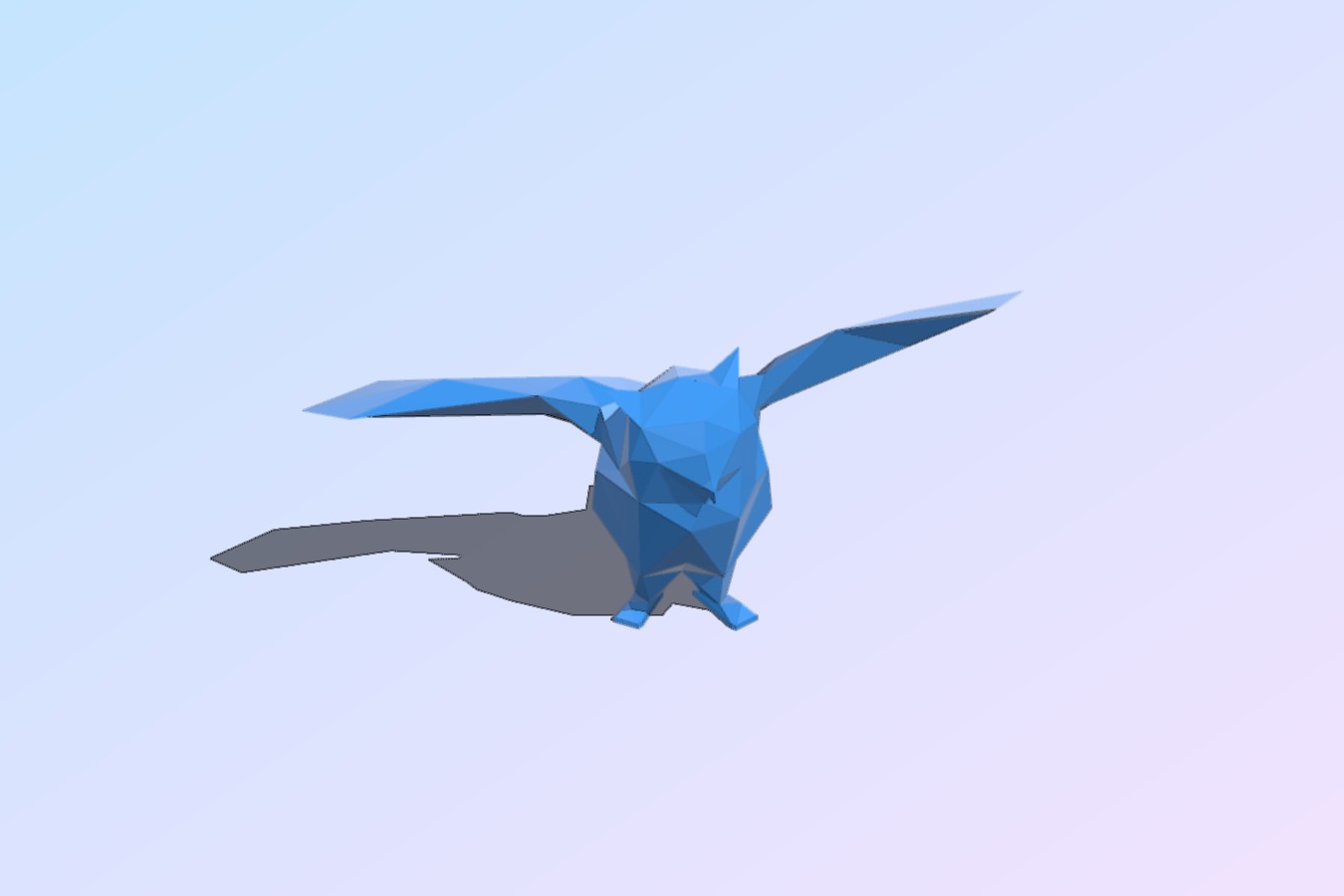 Fixed low poly posing owl
