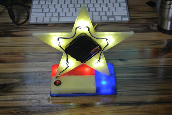 Texas Clock With LEDs | 3d print model