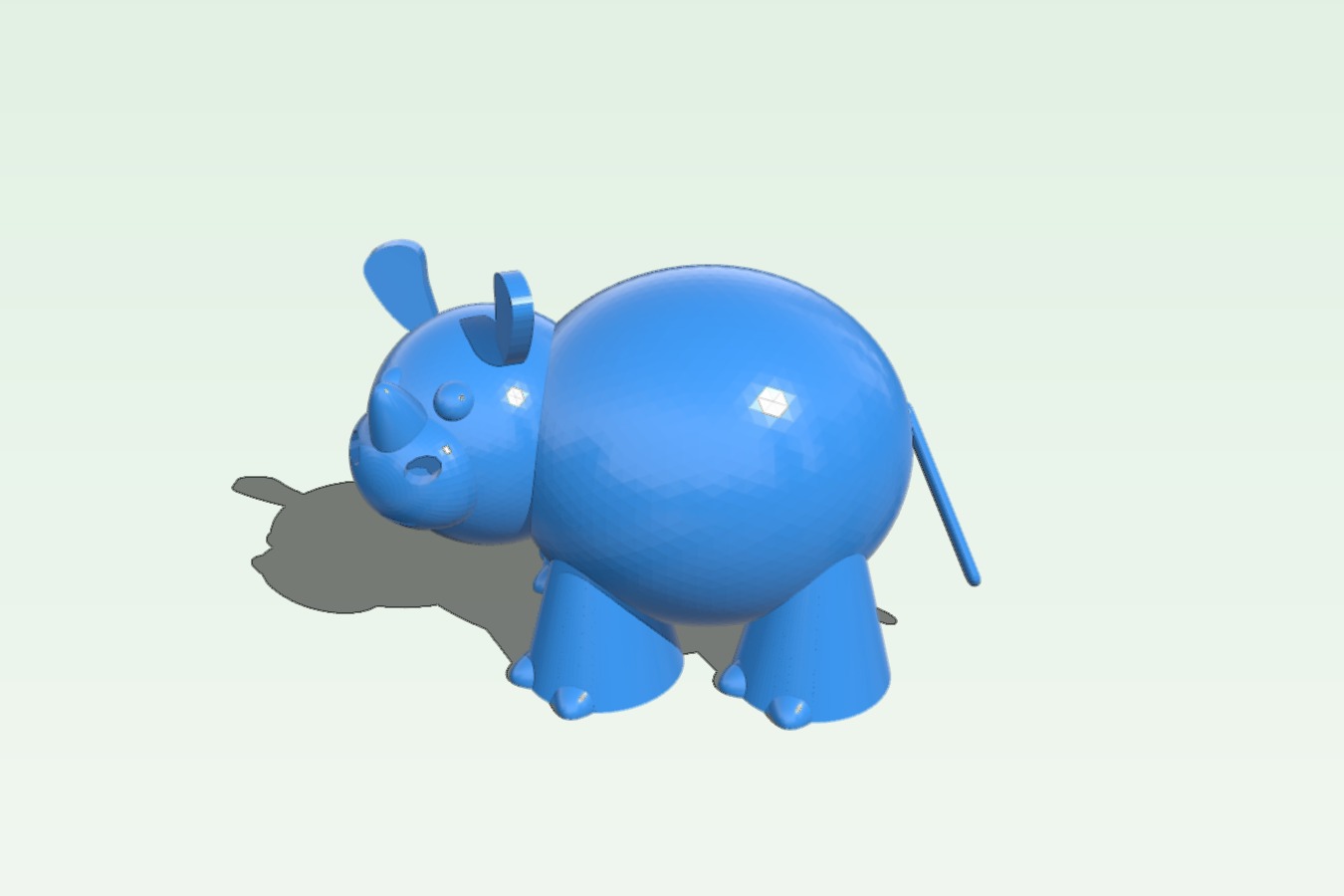 Cute rhino