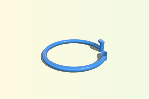 Parametric Looseleaf Rings | 3d print model
