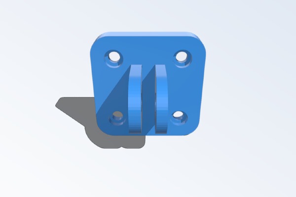 Coupler between DXG DVS5G9 Action Cam and GoPro Accessories | 3d print model