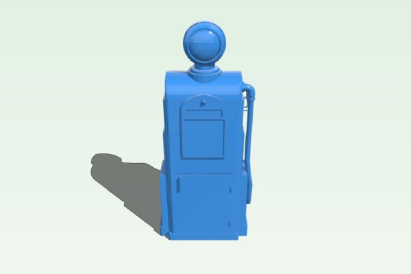 Old _ Retro Gas Pump | 3d print model