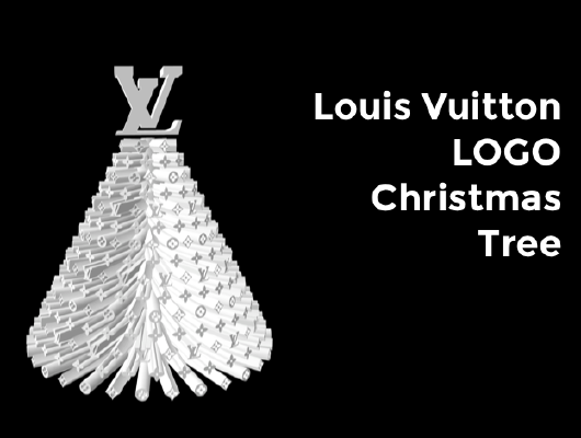 Louis Vuitton LOGO Christmas Tree | 3d print model