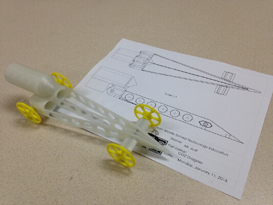 CO 2 Dragster | 3d print model