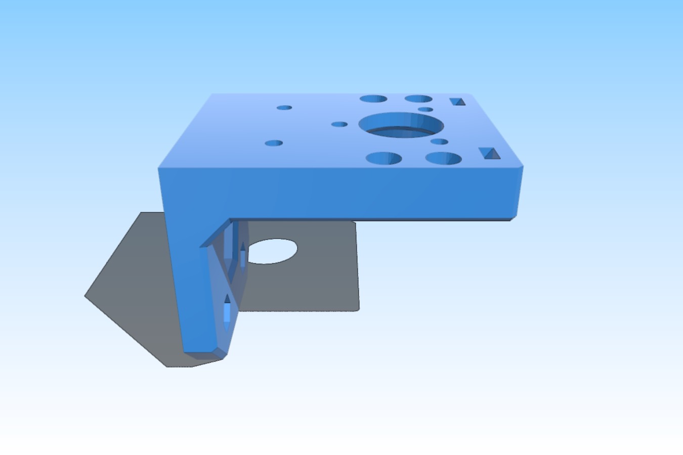 modular hotend bowden mount incl. fan duct and light