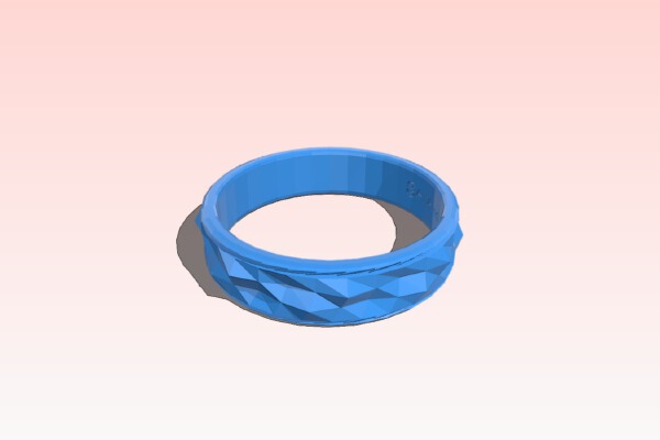 LowPoly Spike Bracelet v1 (signed) - VisualBoy | 3d print model