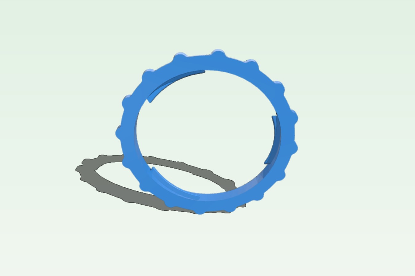 Replacement fan-ring for inflatable costumes