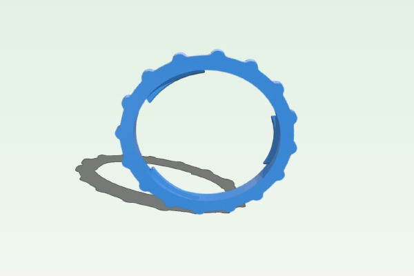 Replacement fan-ring for inflatable costumes | 3d print model