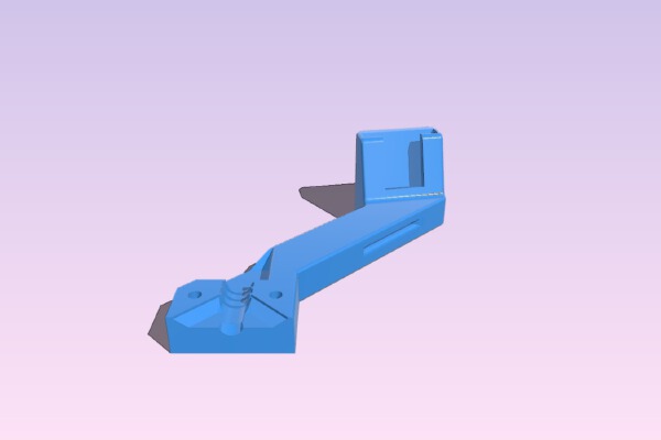 Fixed Rear Camera Mount v3 (for Prusa MK3 & Pi Cam v2.1) | 3d print model