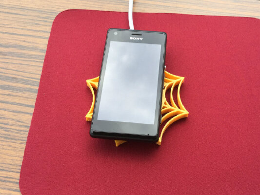 Spiderweb 3D printed Qi charger pad | 3d print model