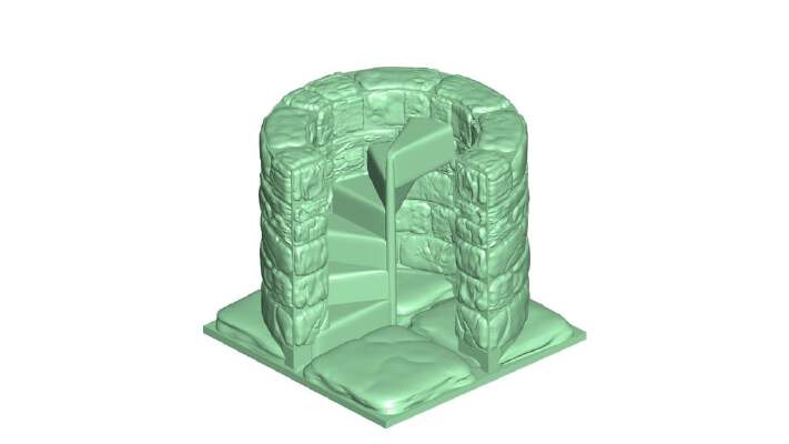 OpenForge 2.0 MAG Corner Spiral Stair | 3d print model