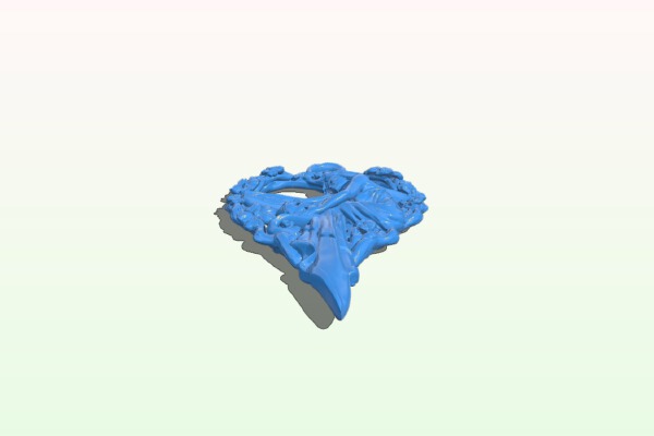 Maiden of the heart – Pendant | 3d print model