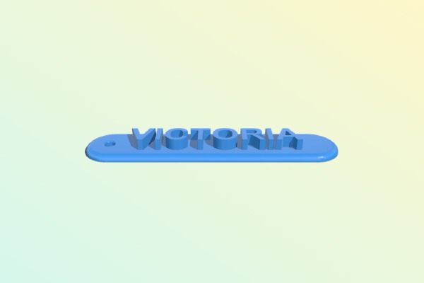 Llavero Victoria | 3d print model