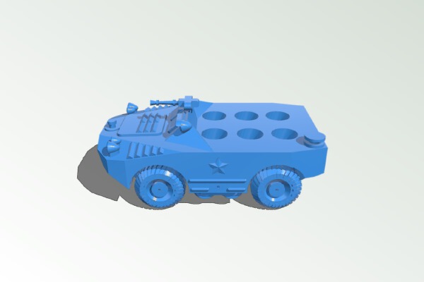 Toy BRDM armored vehicle | 3d print model