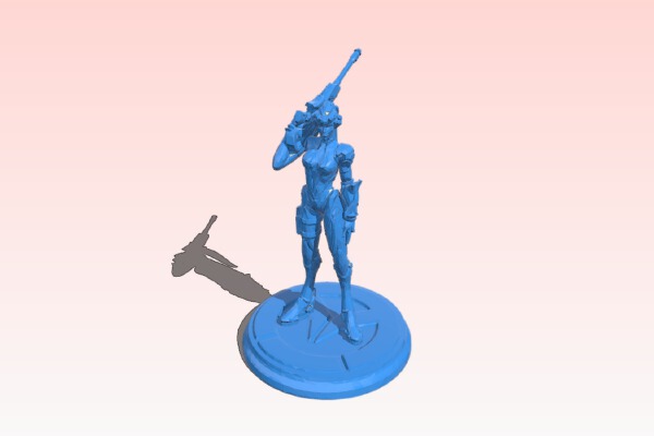 Overwatch - Widowmaker - Full character - Low poly. Hi-Poly version in Description | 3d print model