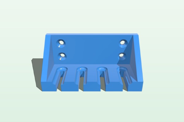  simple wall mounted cable holders for multimeter cables V 1.0 | 3d print model