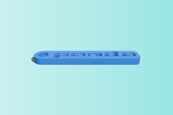 Fiat Panda keychain | 3d print model