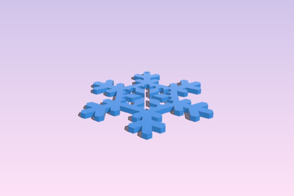 Shadowflake _ Snowflake | 3d print model