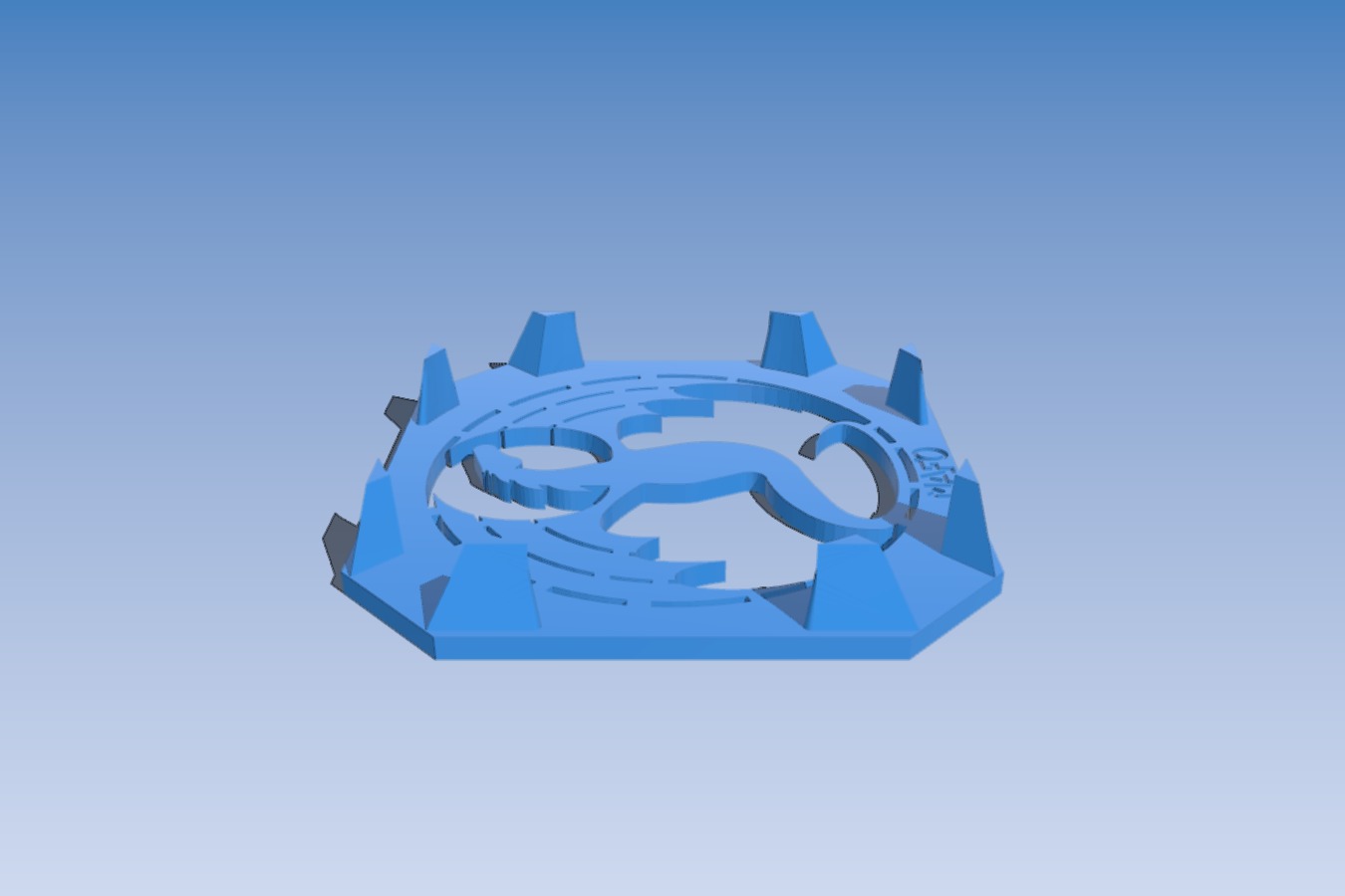 40 x40mm Fan Guard without Screw Dragon Style