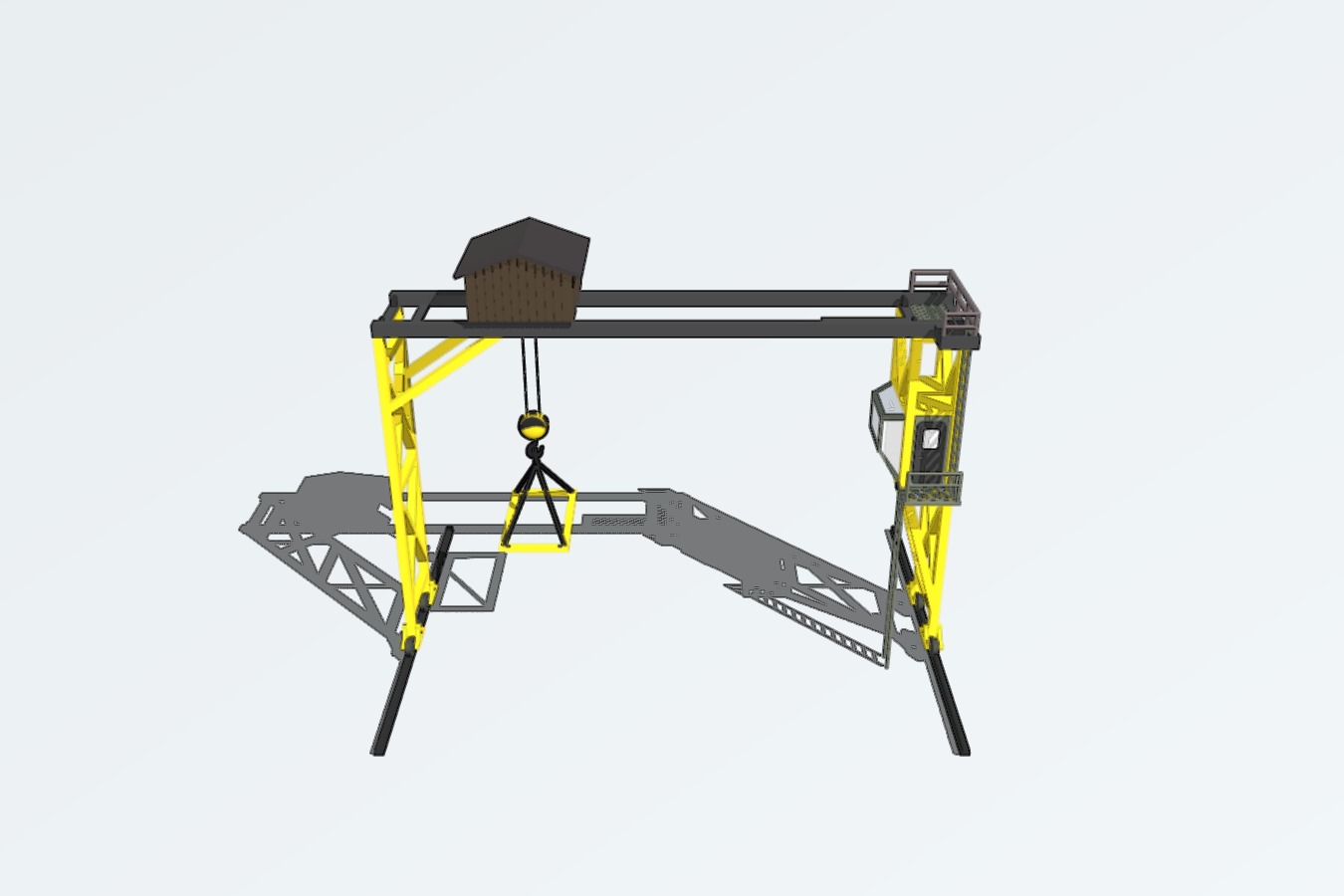 Overhead Crane H0 1:87 scale