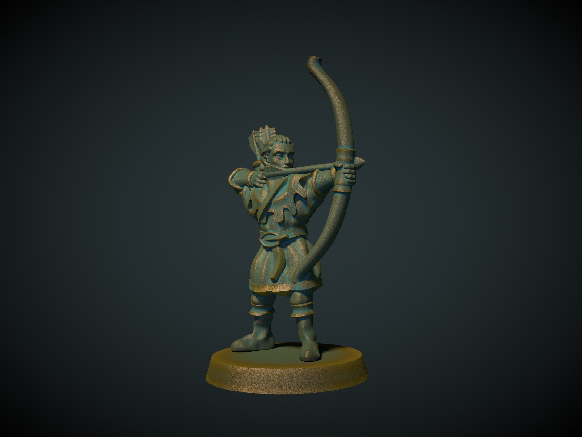 Elf archer 28mm (no supports needed)