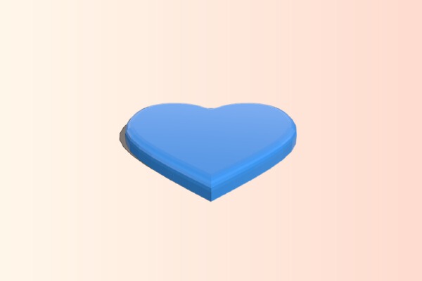 Heart Keychain | 3d print model