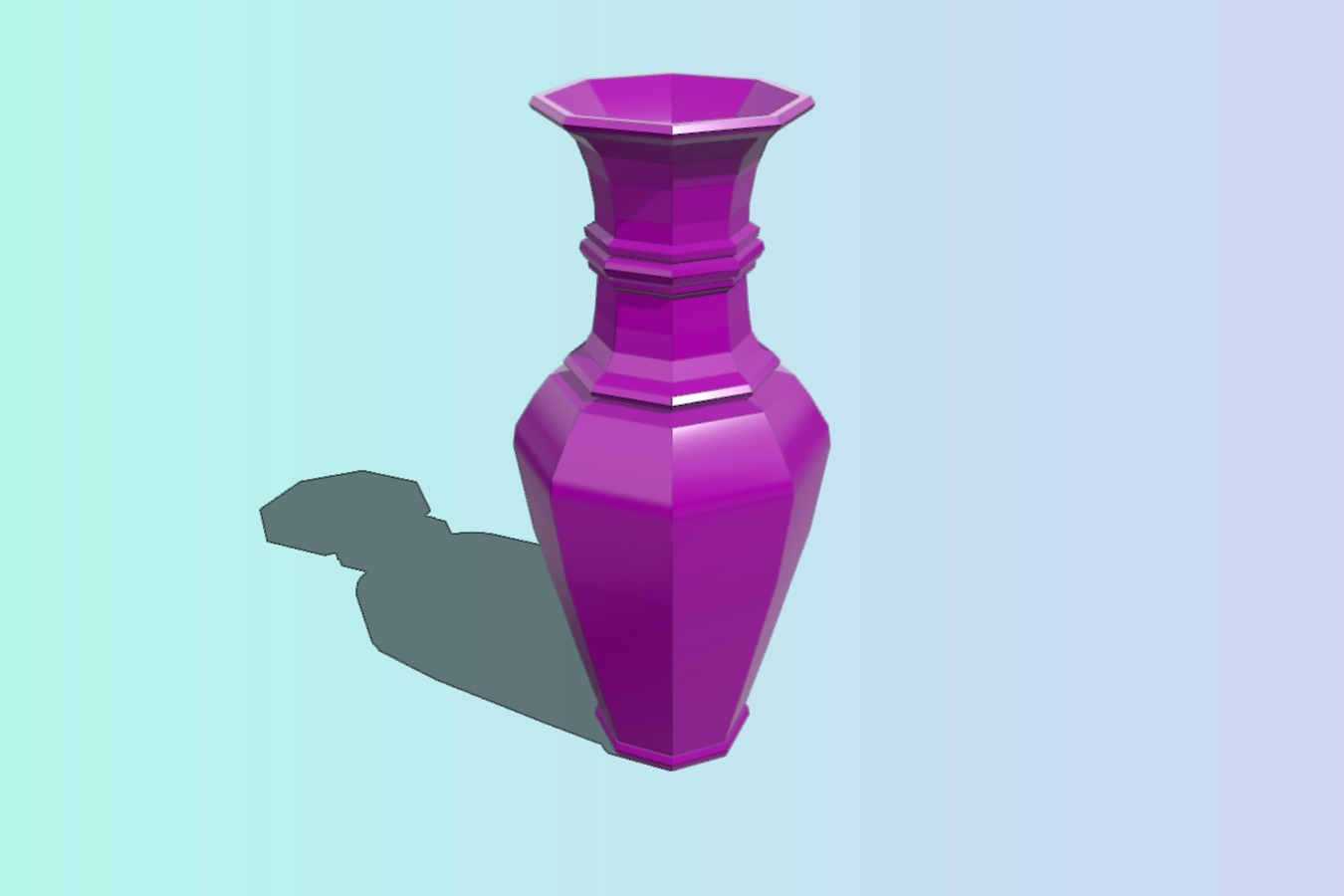 Painted vase