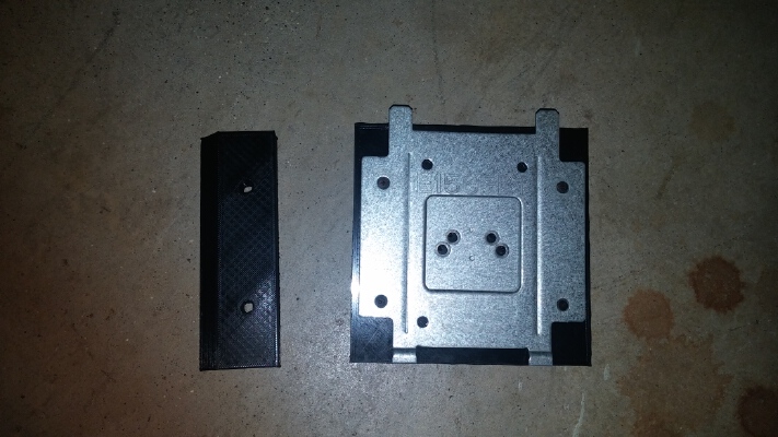 wall mount for an old Dell 15 inch monitor | 3d print model