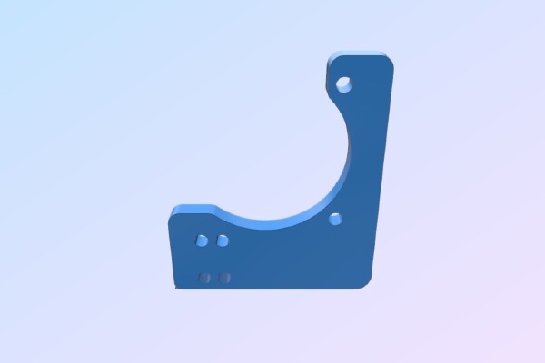 Flsun i3 autolevel sensor mount upgraded for 2mm glass | 3d print model