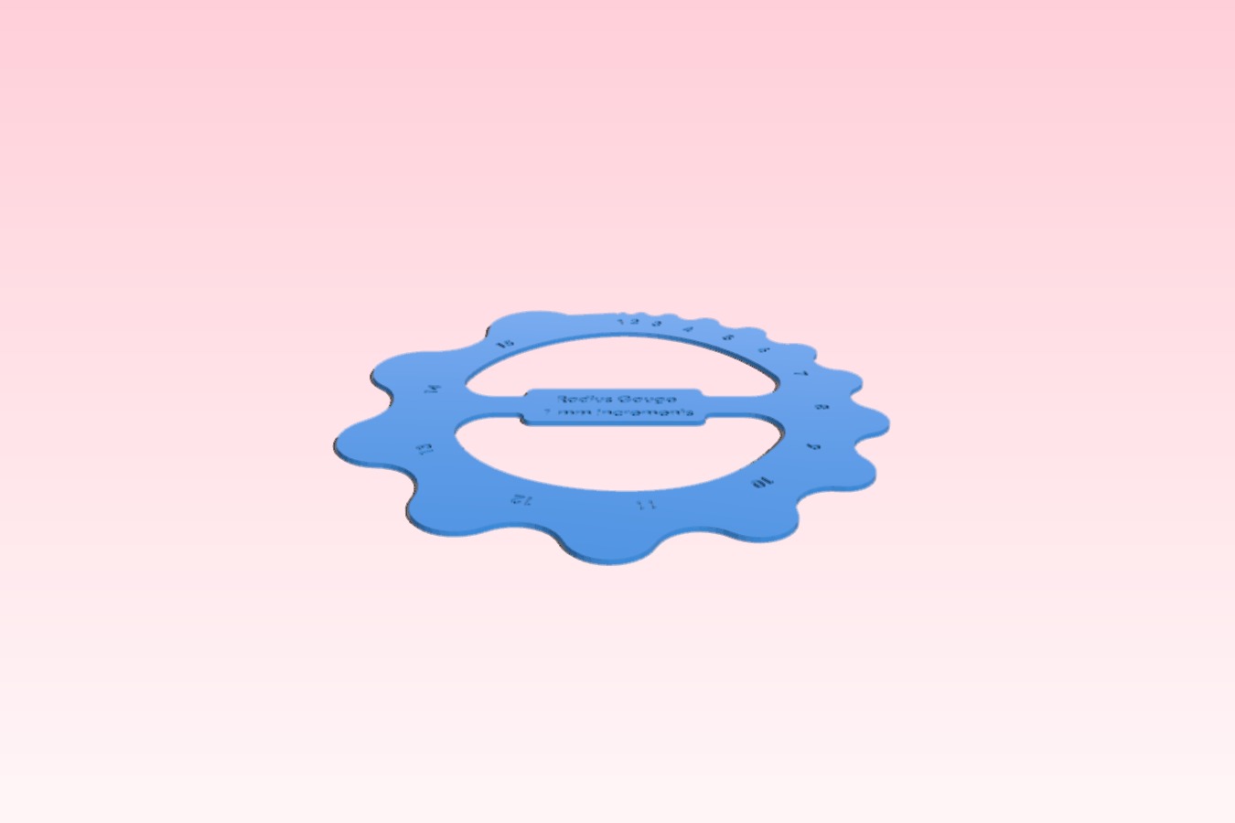 Metric Radius Gauge