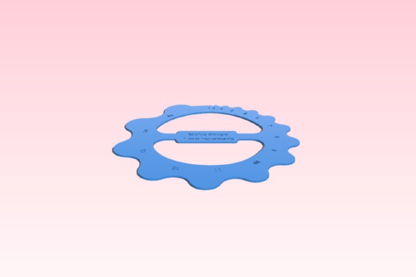 Metric Radius Gauge | 3d print model