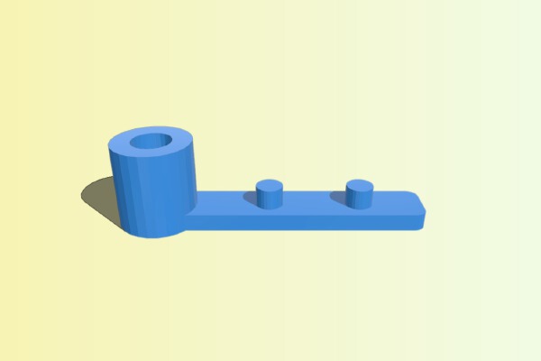LEGO pen mount for large treads | 3d print model