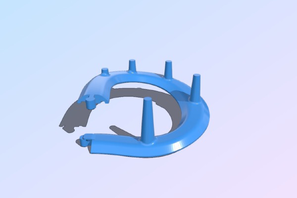 Brio-Style Train Track Spiral (Male-Male) | 3d print model